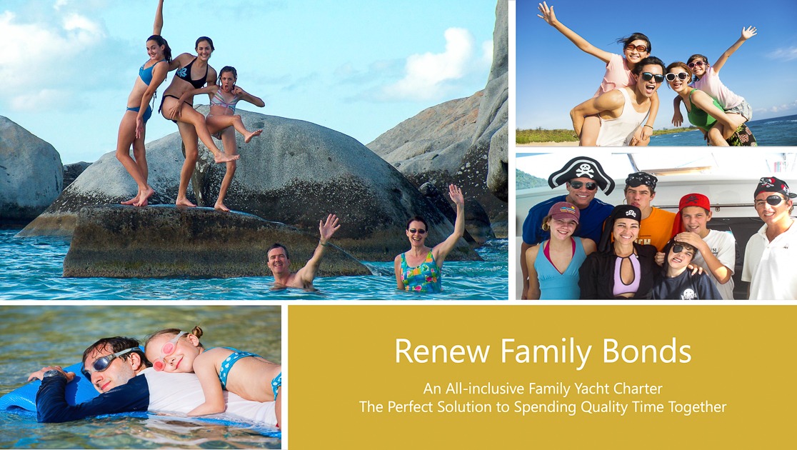 Renew family bonds. Quality time on a private yacht charter.